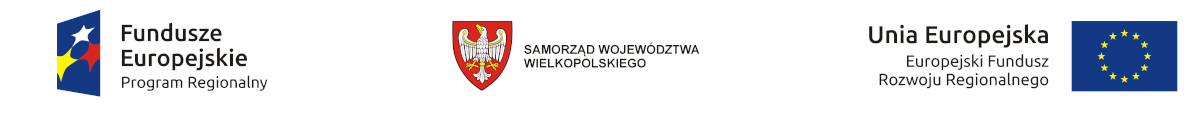 Logotypy programu Fundusze Europejskie, Samorząd Województwa oraz Unia Europejska
